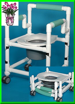 Reisemodell: Dusch-Toilettenstuhl zerlegbar